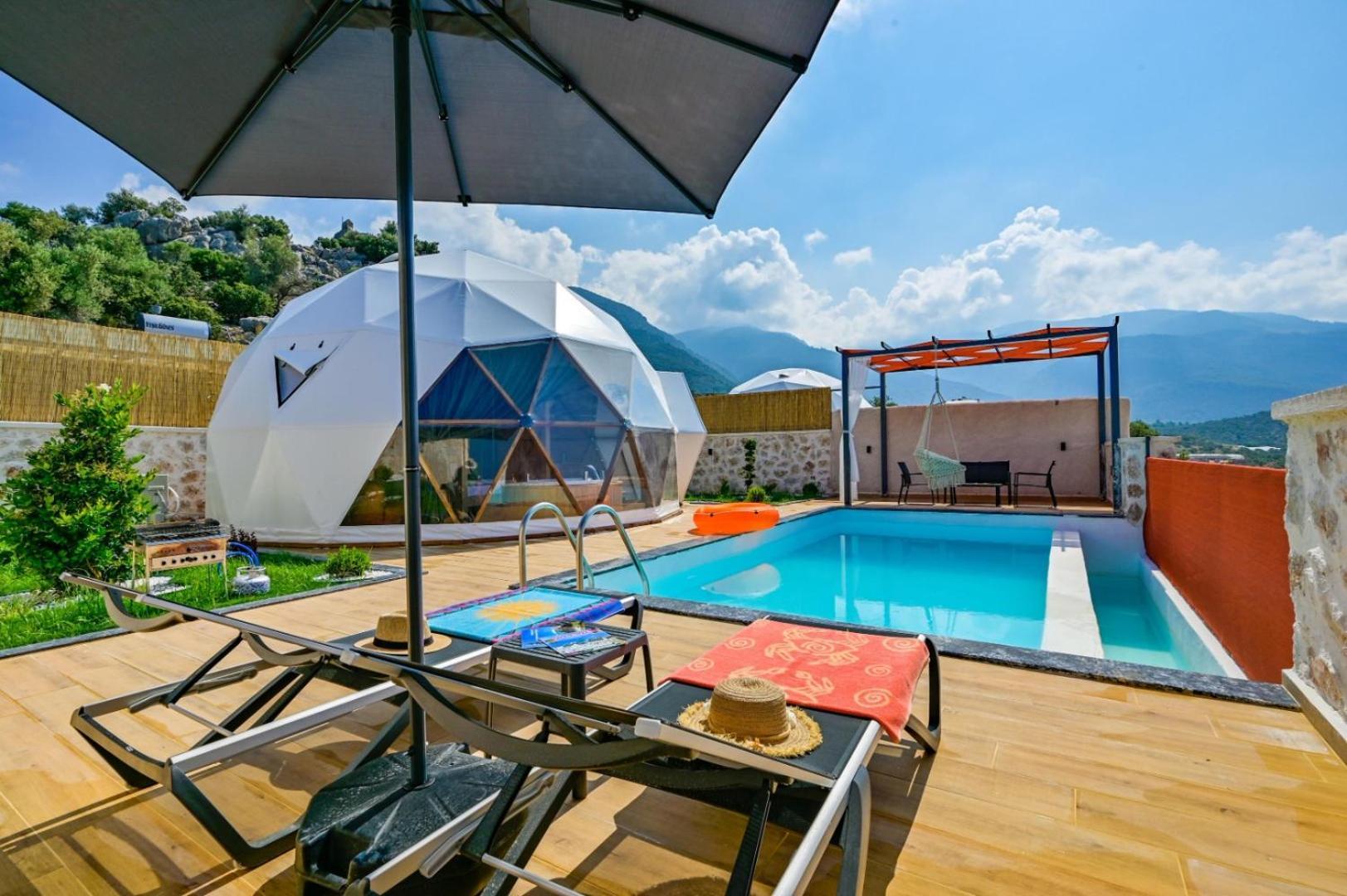 Kalkan Dome Suites & Deluxe Hotel 卡斯 外观 照片