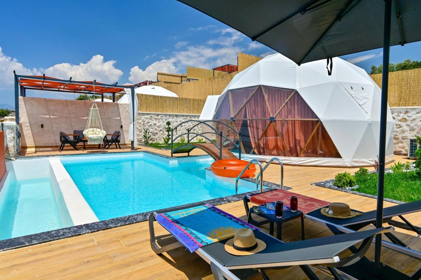 Kalkan Dome Suites & Deluxe Hotel 卡斯 外观 照片